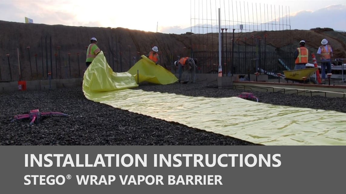 Stego Wrap 20 Mil Vapor Barrier For Unrivaled Moisture Vapor Protection